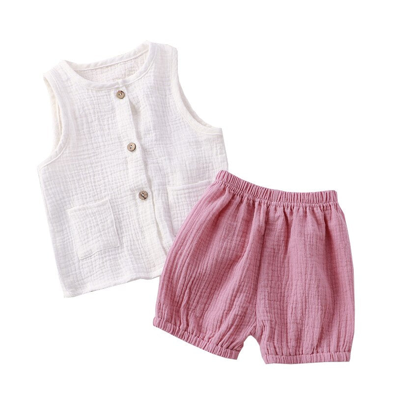 Colorful Casual Baby Girl Set